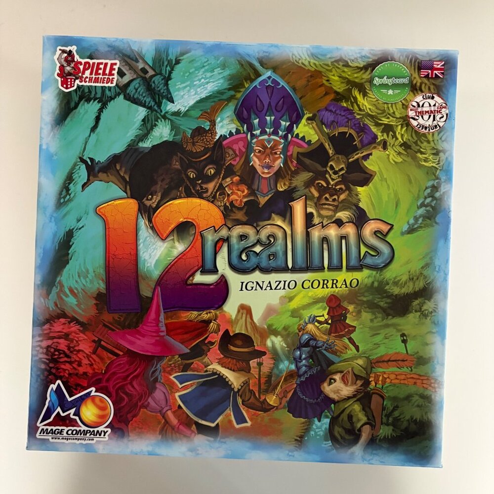 12 Realms Board Game Mage Company Party Fantasy Adventure 1-6 Players Ages 11+